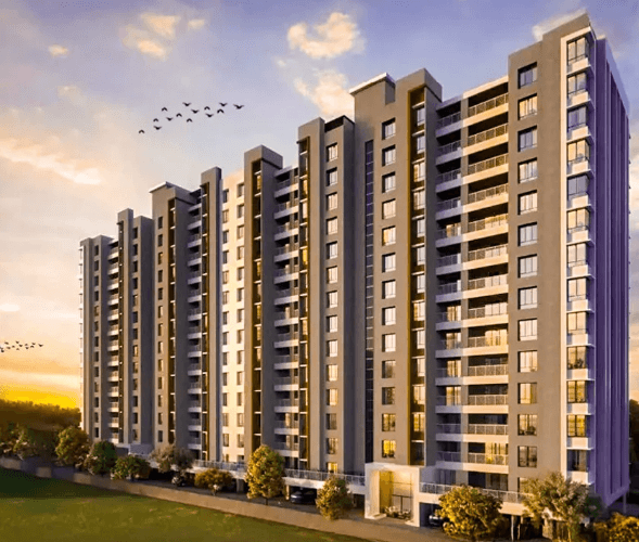 3 BHK Spacious Premium Home Wing C Vision New Ville Tathawade 1024 sq ft 1.16 Cr