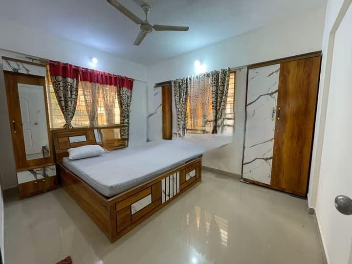 Fully Furnished 2 BHK Flat for Rent in Ganga Nagar, Akurdi, Pune