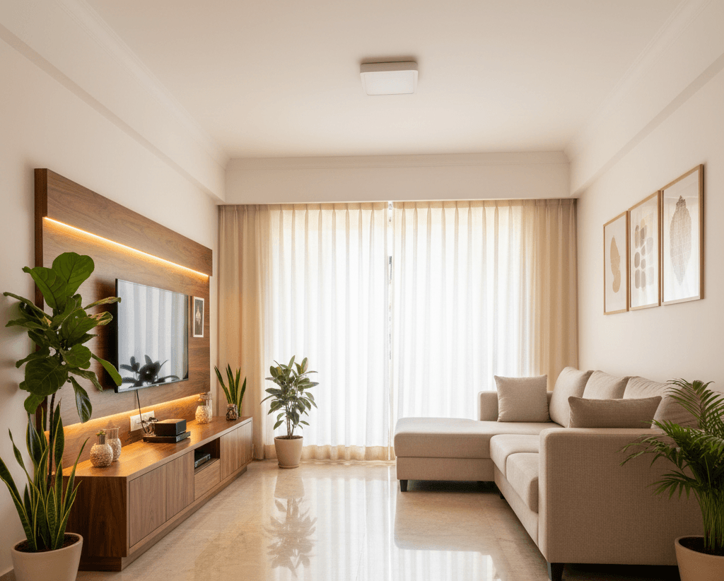 1 BHK Semi-Furnished Flat for Rent